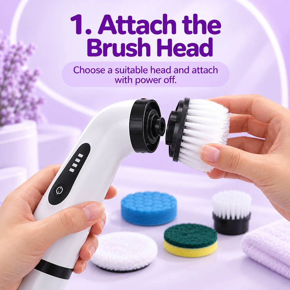  Attach the Brush Head