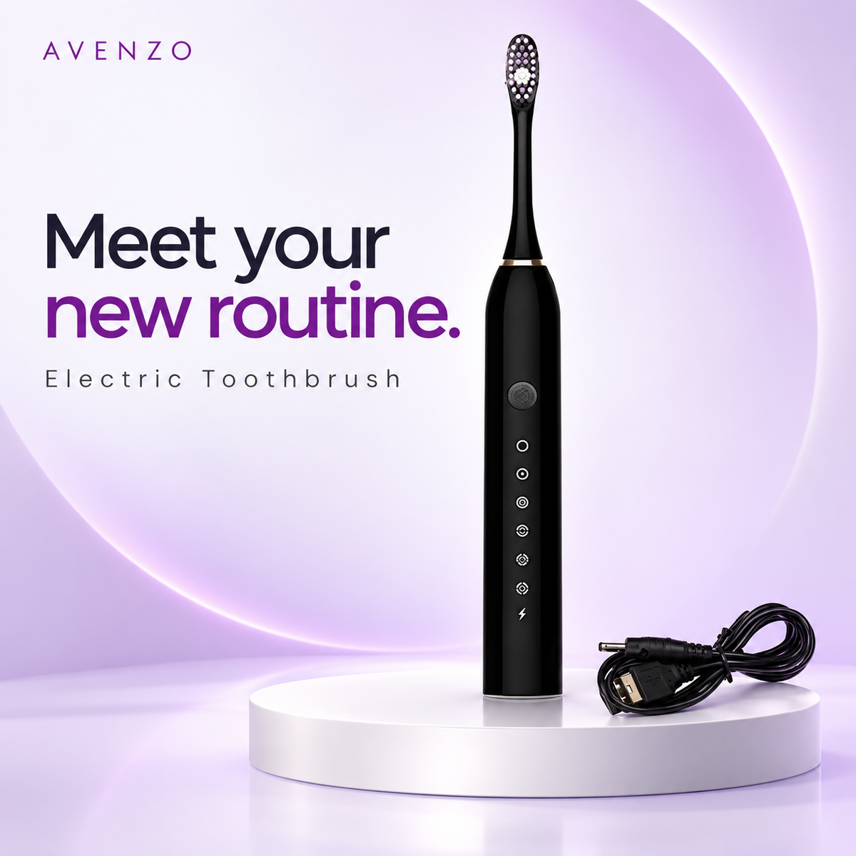 HU Smart Rechargeable Electric Toothbrush HSM-1044 | Multiple Brushing Modes