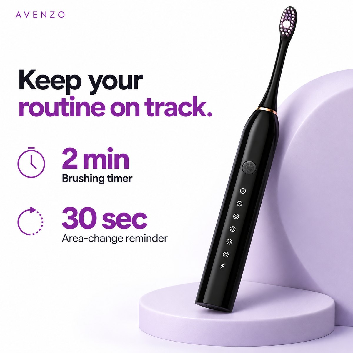 HU Smart Rechargeable Electric Toothbrush HSM-1044 | Multiple Brushing Modes