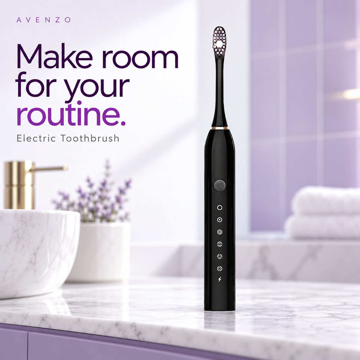 HU Smart Rechargeable Electric Toothbrush HSM-1044 | Multiple Brushing Modes