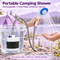 Rechargeable Portable Camping Shower with Pump