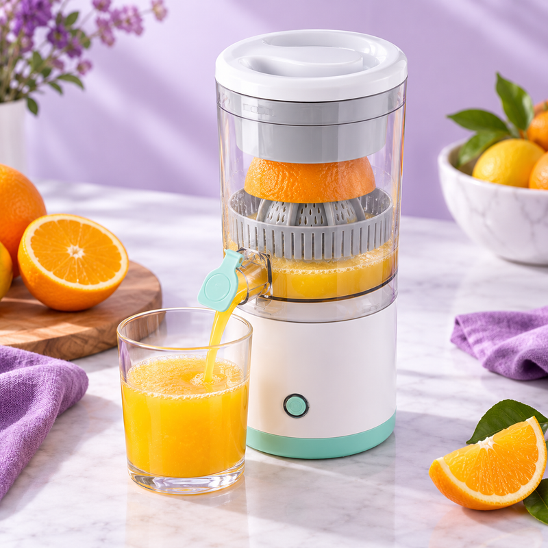 Portable Electric Citrus Juicer 80W – Orange & Lemon Squeezer