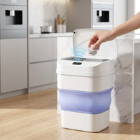 Smart Sensor Folding Infrared Trash Can – Touchless Automatic Lid, 17.5L Collapsible Waste Bin