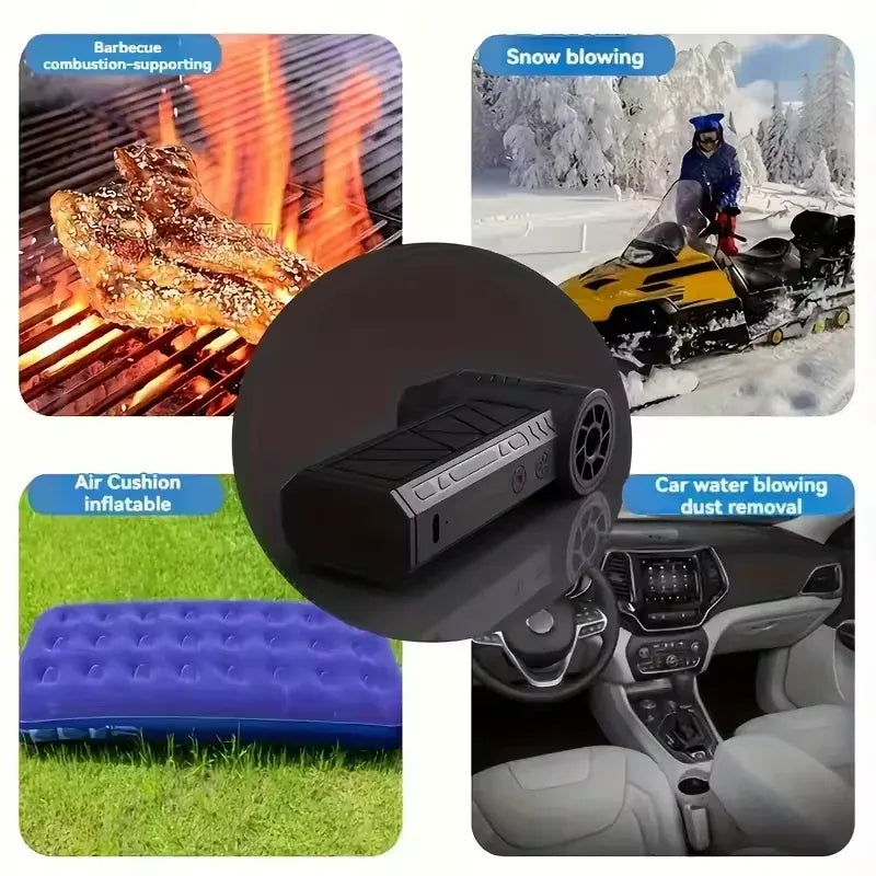 Mini Jet Turbo Fan Blower – Powerful Cordless Air Blaster with 3000mAh Battery