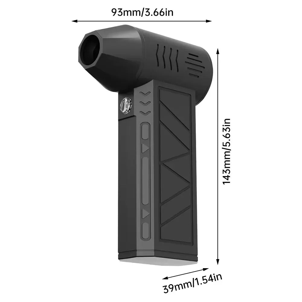 Mini Jet Turbo Fan Blower – Powerful Cordless Air Blaster with 3000mAh Battery