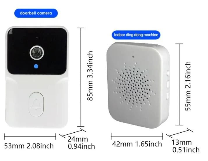 Wireless Video Doorbell Camera with WiFi, HD Night Vision & Two-Way Audio