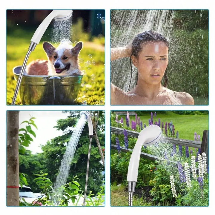 Rechargeable Portable Camping Shower with Pump