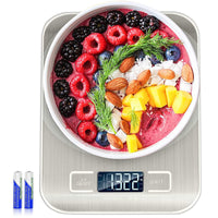 Digital Kitchen Scale – Stainless Steel, 1g Precision & 6-Unit LCD Display