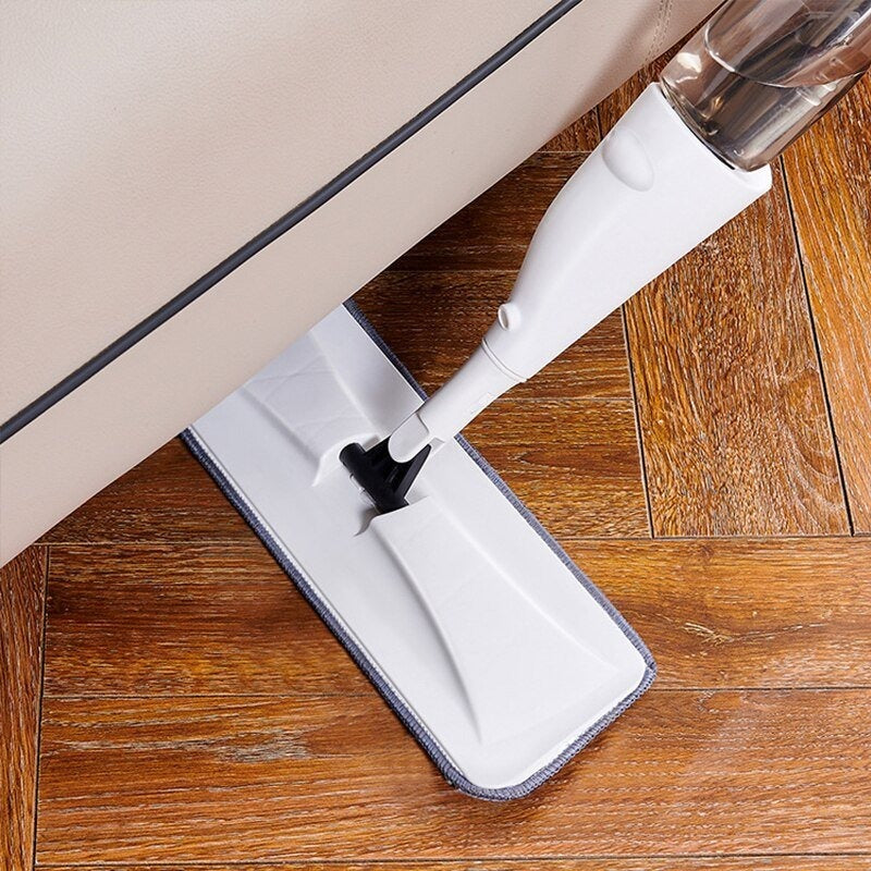 Spray Mop for Floor Cleaning – Microfiber Reusable Mop with 360° Swivel Head