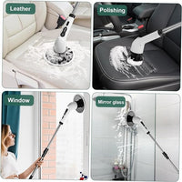 Electric Cleaning Brush – Cordless Spin Scrubber with 8 Replaceable Brush Heads,Extendable Handle for Bathroom, Kitchen & Home Cleaning