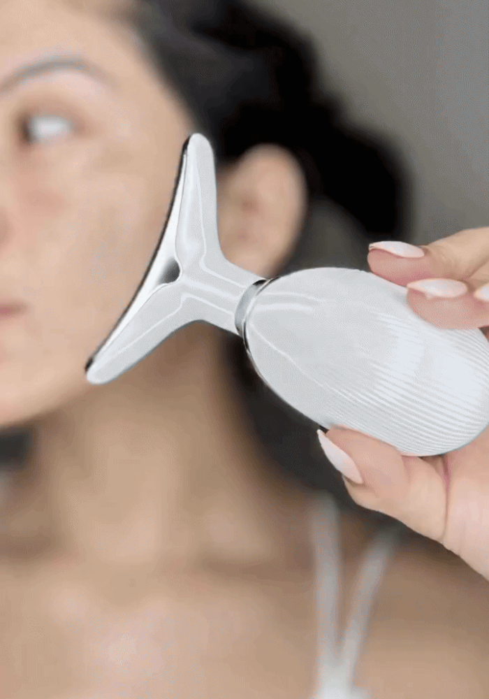 4-in-1 Face & Neck Massager | EMS, LED Light & Warming Modes